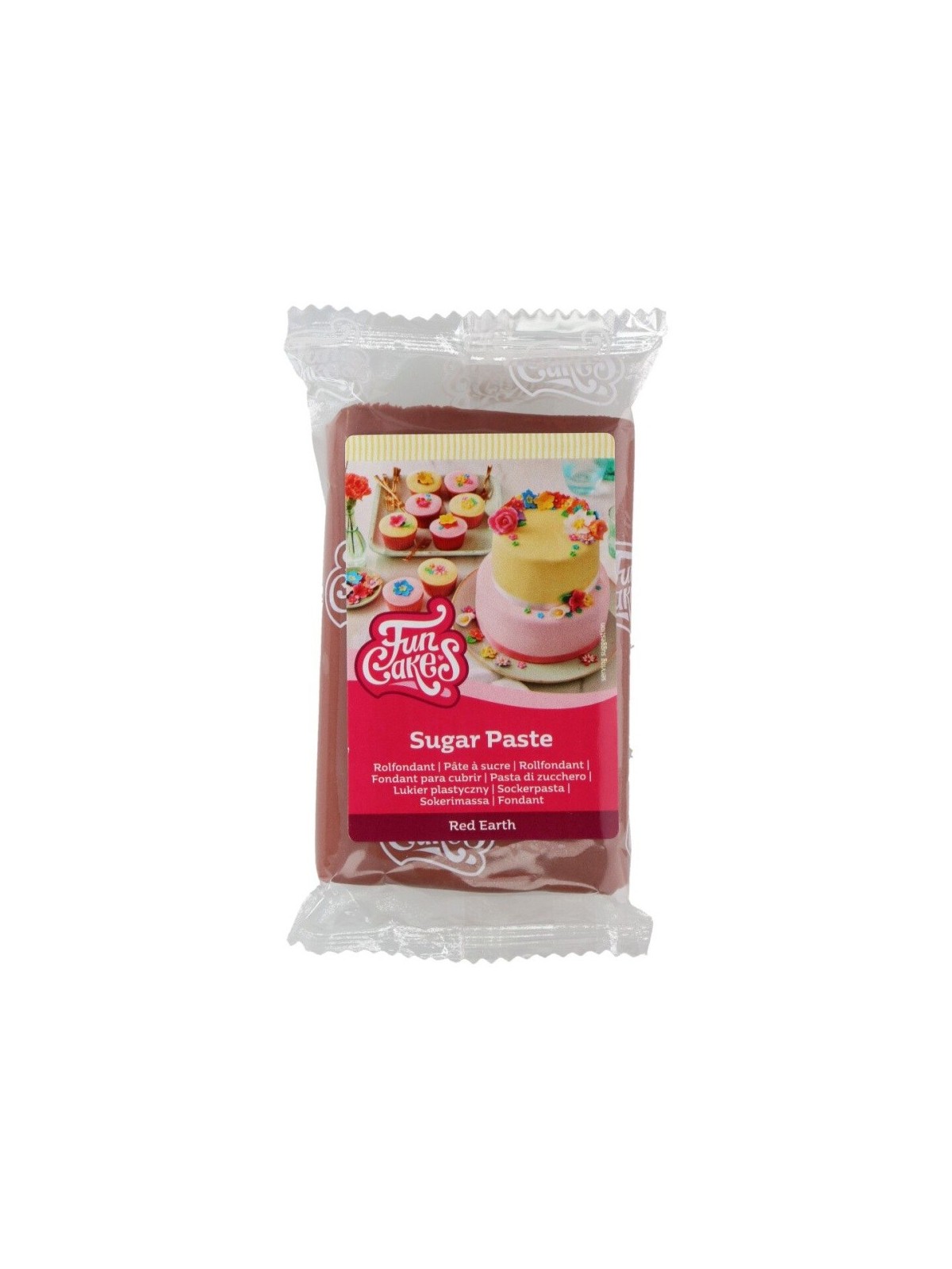 DISCOUNT: FunCakes Rolled Fondant Red Earth - red 250g