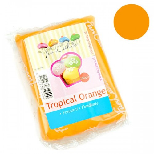 DISCOUNT: FunCakes Rolfondant Tropical Orange -250g-