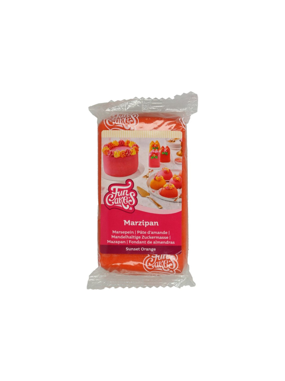 RABATT: FunCakes Marzipan Sunset Orange - 250g