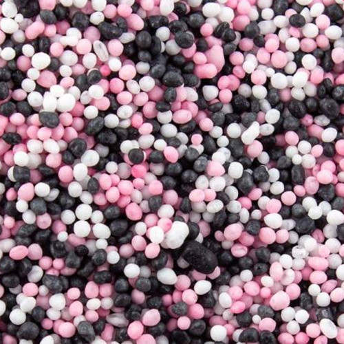 Nonpareils  - pink/white/black - 50g