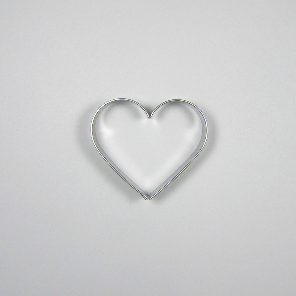 Stainless steel cookie cutter - heart 6.5cm