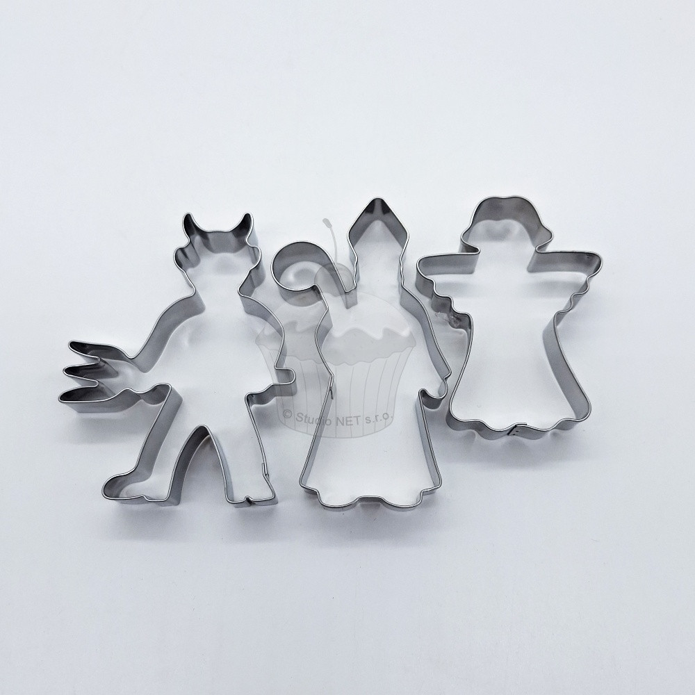 Stainless Steel Cutter - set Nicholas + Angel + Devil