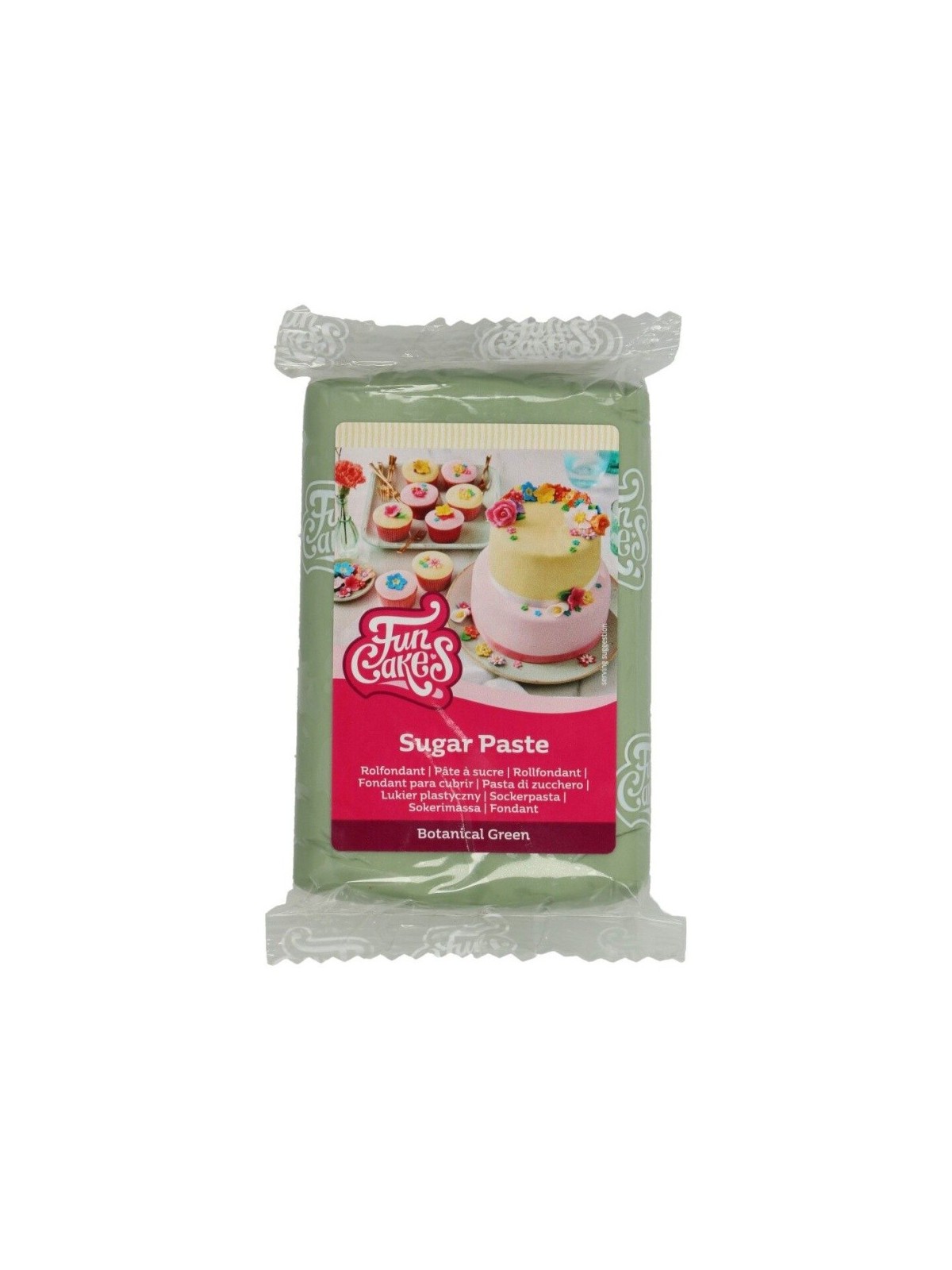 RABATT: FunCakes Fondant  Botanical Green  -250g-