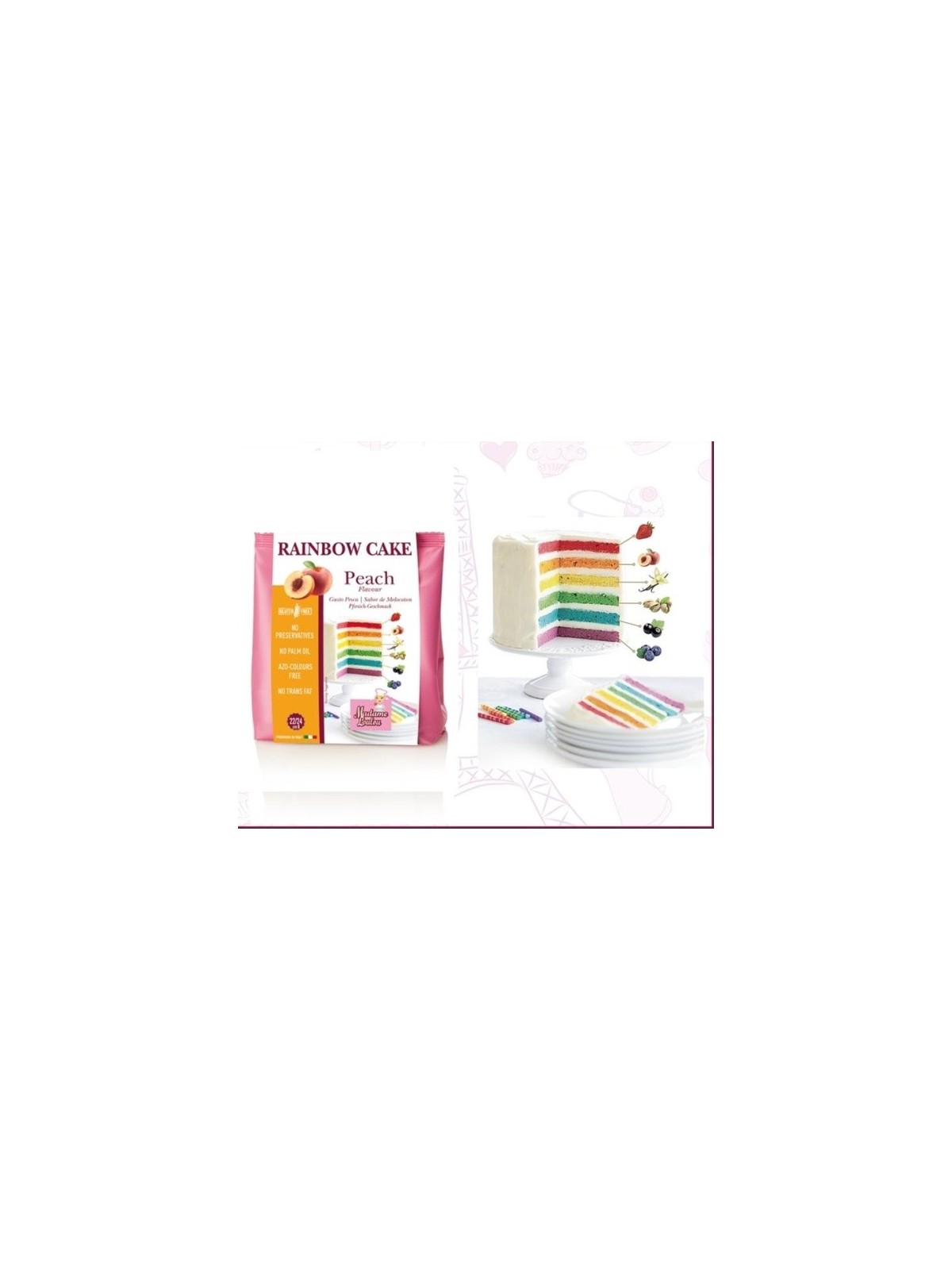 DISCOUNT: Madame Loulou - Rainbow Cake - Peach - 100g