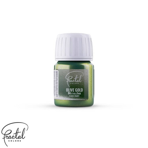 Flüssige Perlenfarbe Fractal - paint - Olive Gold 30ml