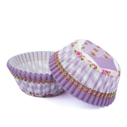 Baking cups - purple muffin  - 50 pcs