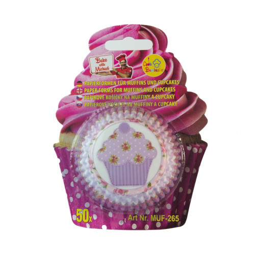 Baking cups - purple muffin  - 50 pcs