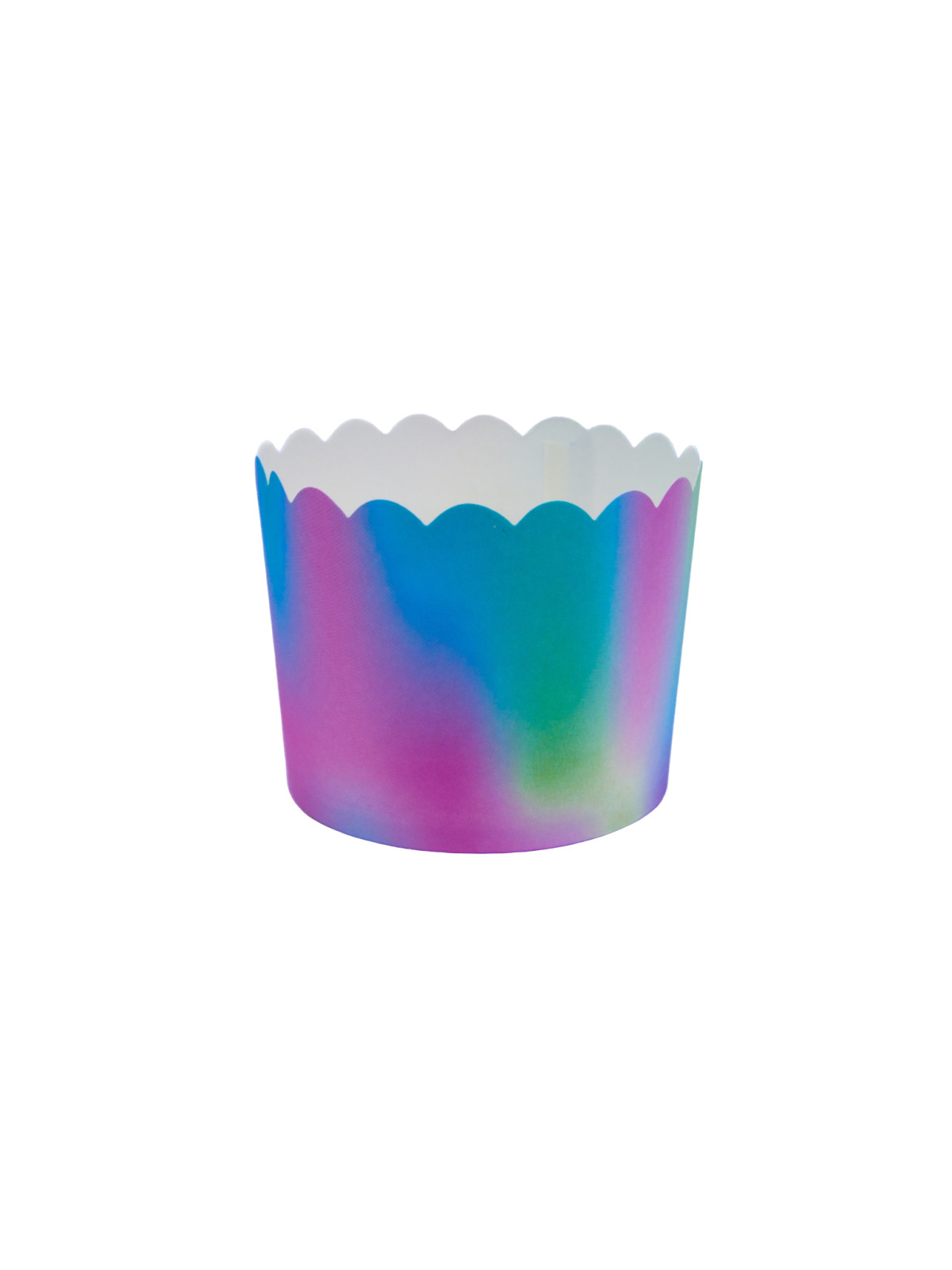 Cupcake for muffin solid - aurora borealis - 24pcs