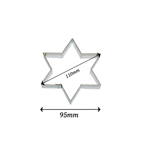 Ausstechform - Stern 6 Zacken - 11cm