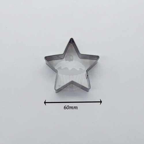 Stainless steel cutter - 5-pointed star - 6cm