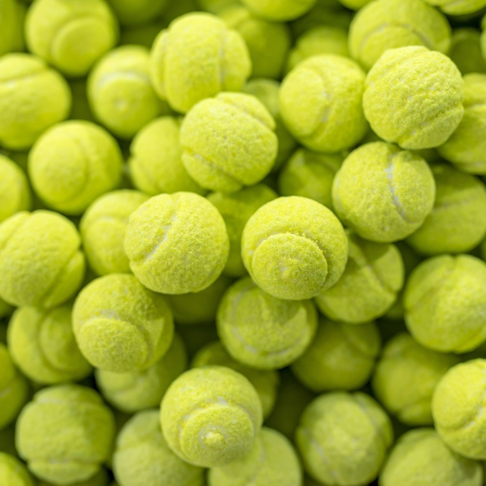 Tennisball-Kaugummis - Zitronengeschmack - 50g/10 Stücke