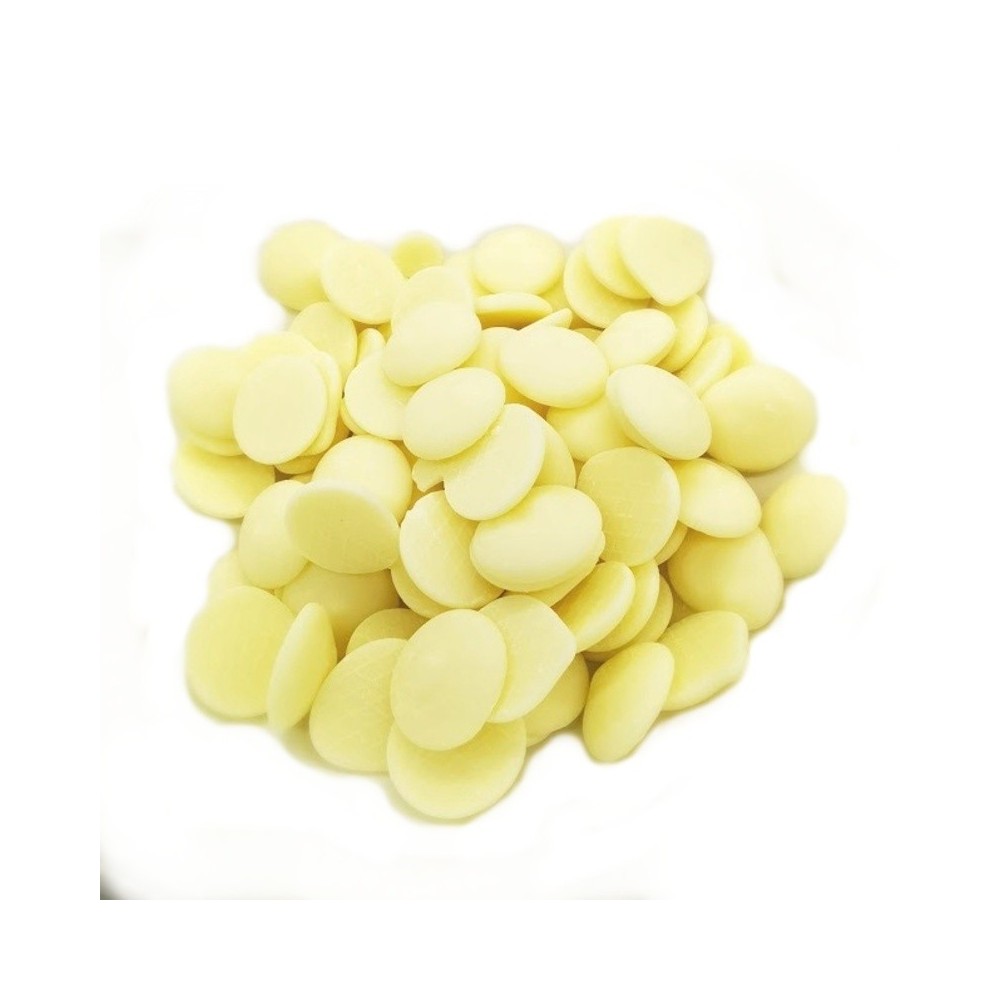 White chocolate 29% - white discs / chips- 250g