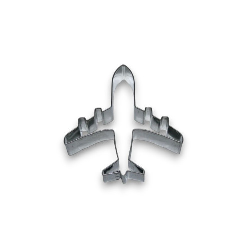 Stainless steel cookie cutter - transport airplane