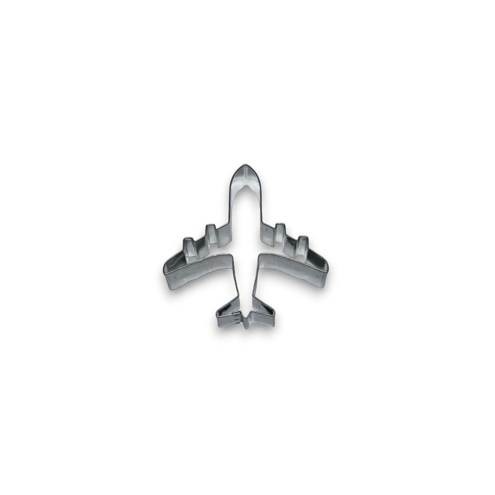 Stainless steel cookie cutter - transport airplane