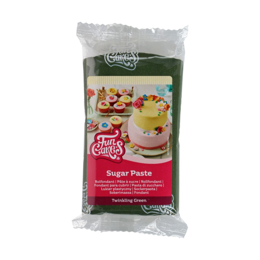 FunCakes sugar paste Twinkling Green - 250g