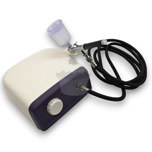 Airbrush kit 35PSI - white-purple.