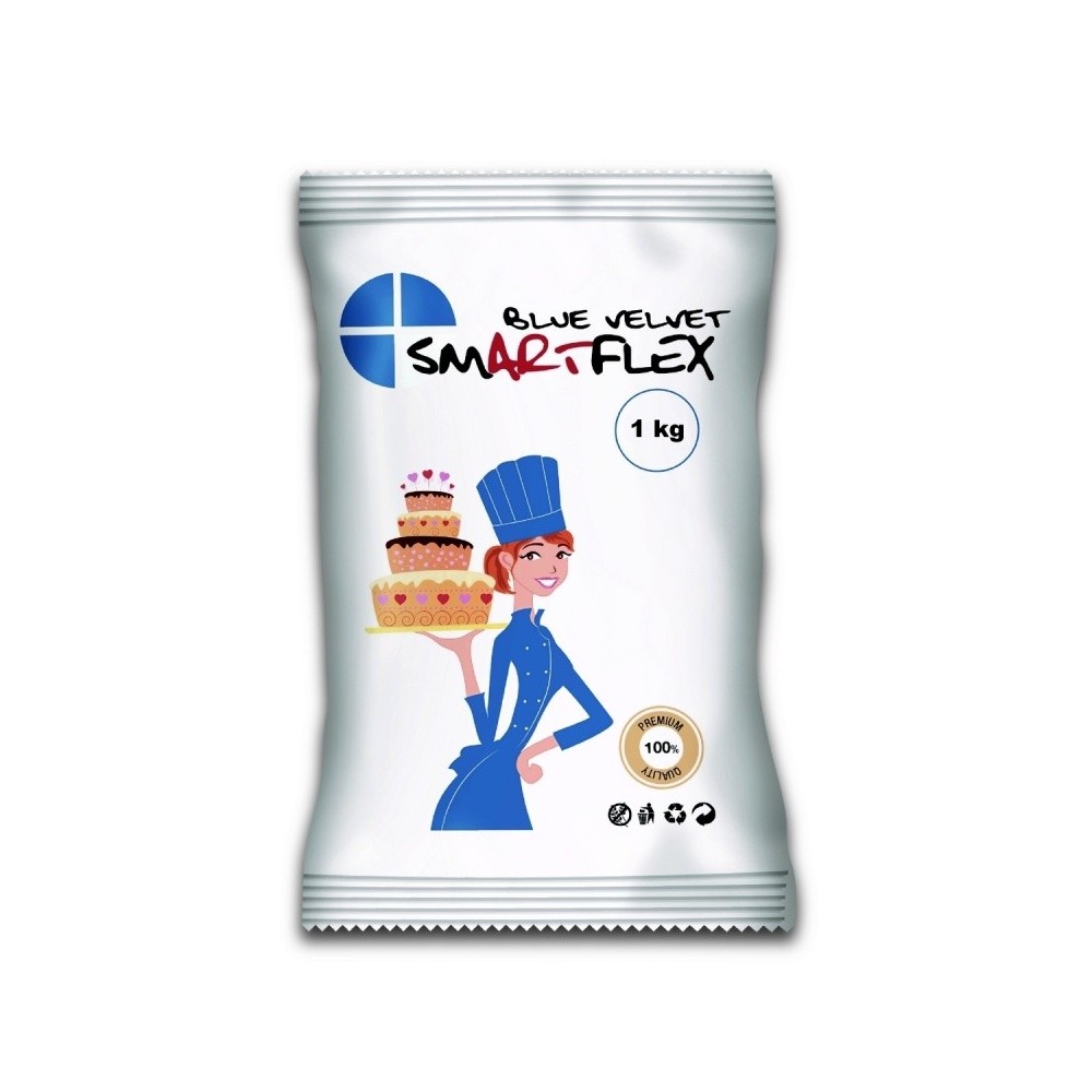 DISCOUNT: Smartflex Blue velvet vanilla 1kg - fondant