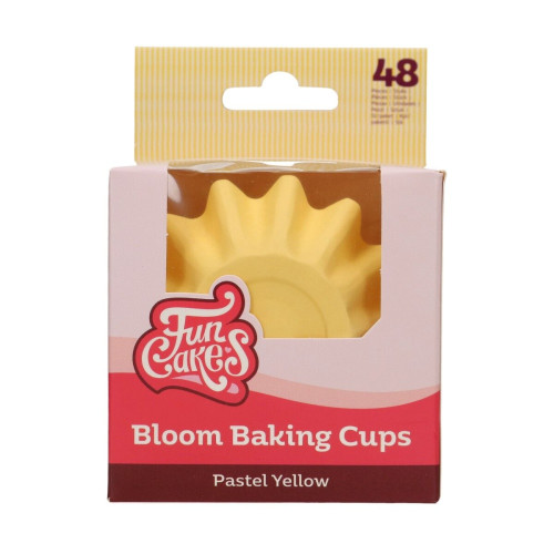 FunCakes Cupcake Cases Solid - Pastel Yellow - 48pcs