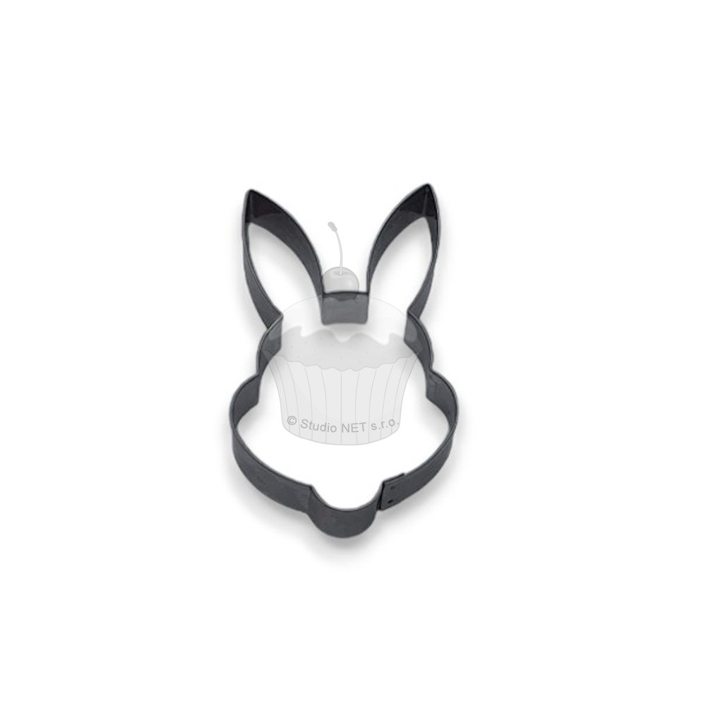 Stainless steel cookie cutter - rabbit head - 9.5cm