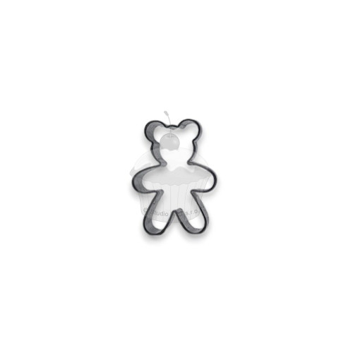 Stainless steel mini cookie cutter - teddy bear - 3cm