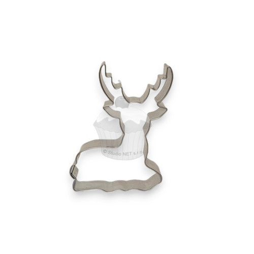 Stainless steel cookie cutter - deer II. - 7cm