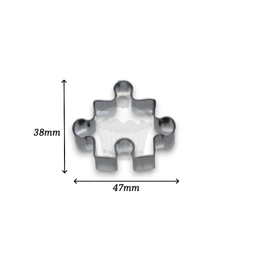 Stainless steel cookie cutter - puzzle 4.7cm