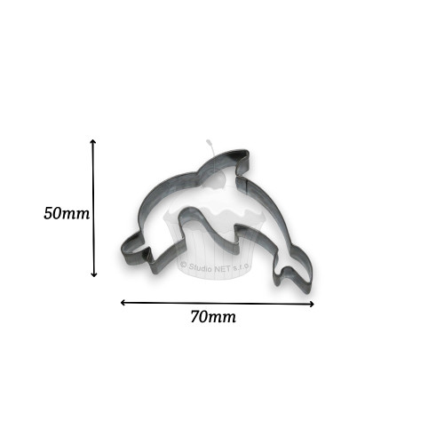 Stainless steel cookie cutter - Dolphin for mug 7cm