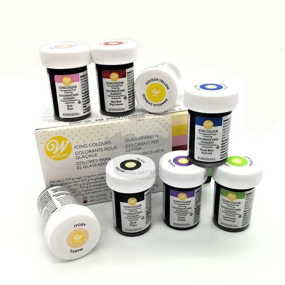 DISCOUNT: Wilton Gel Colors Set - Icing Color Kit - 8 x 28g