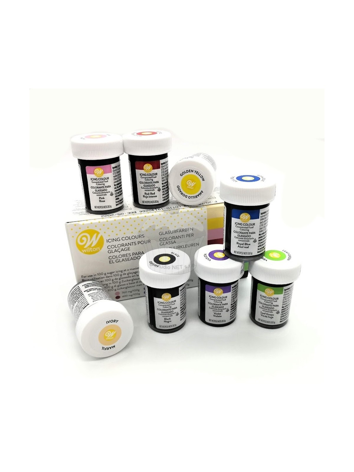 DISCOUNT: Wilton Gel Colors Set - Icing Color Kit - 8 x 28g