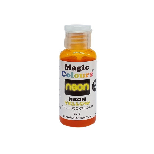 Magic Colours Neon Gel Colour - Neon Yellow - 32 g