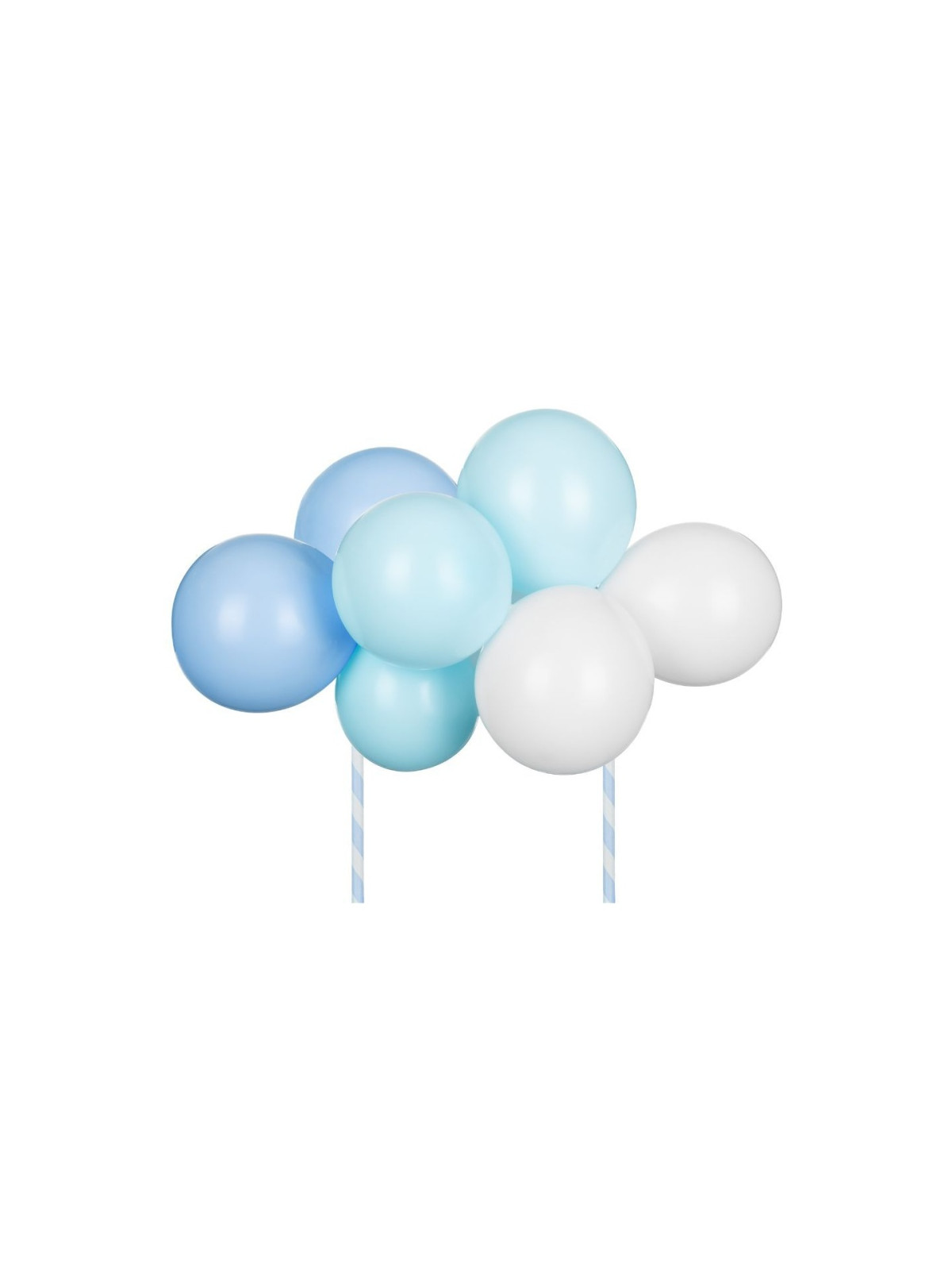 PartyDeco - Cake Topper - Blue Balloons