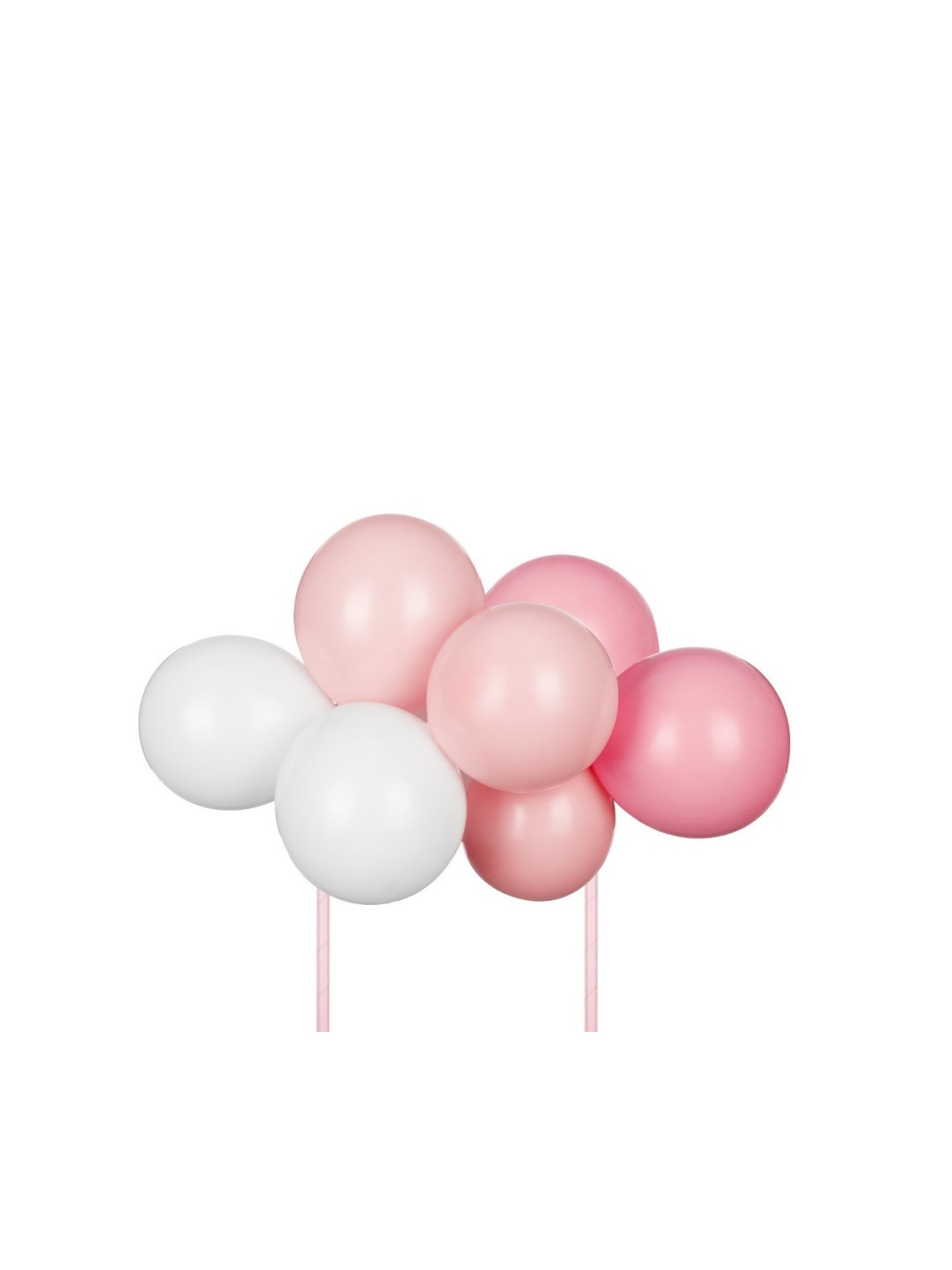 PartyDeco - Tortendeko - Rosafarbene Luftballons