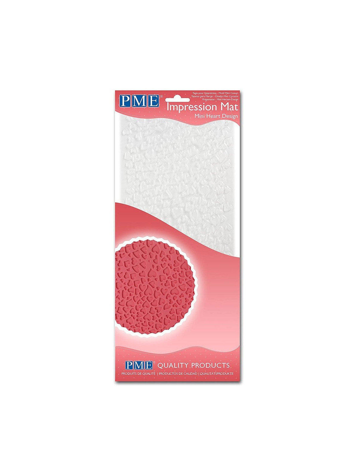PME impression mat - Mini Heart impression pad - mini hearts