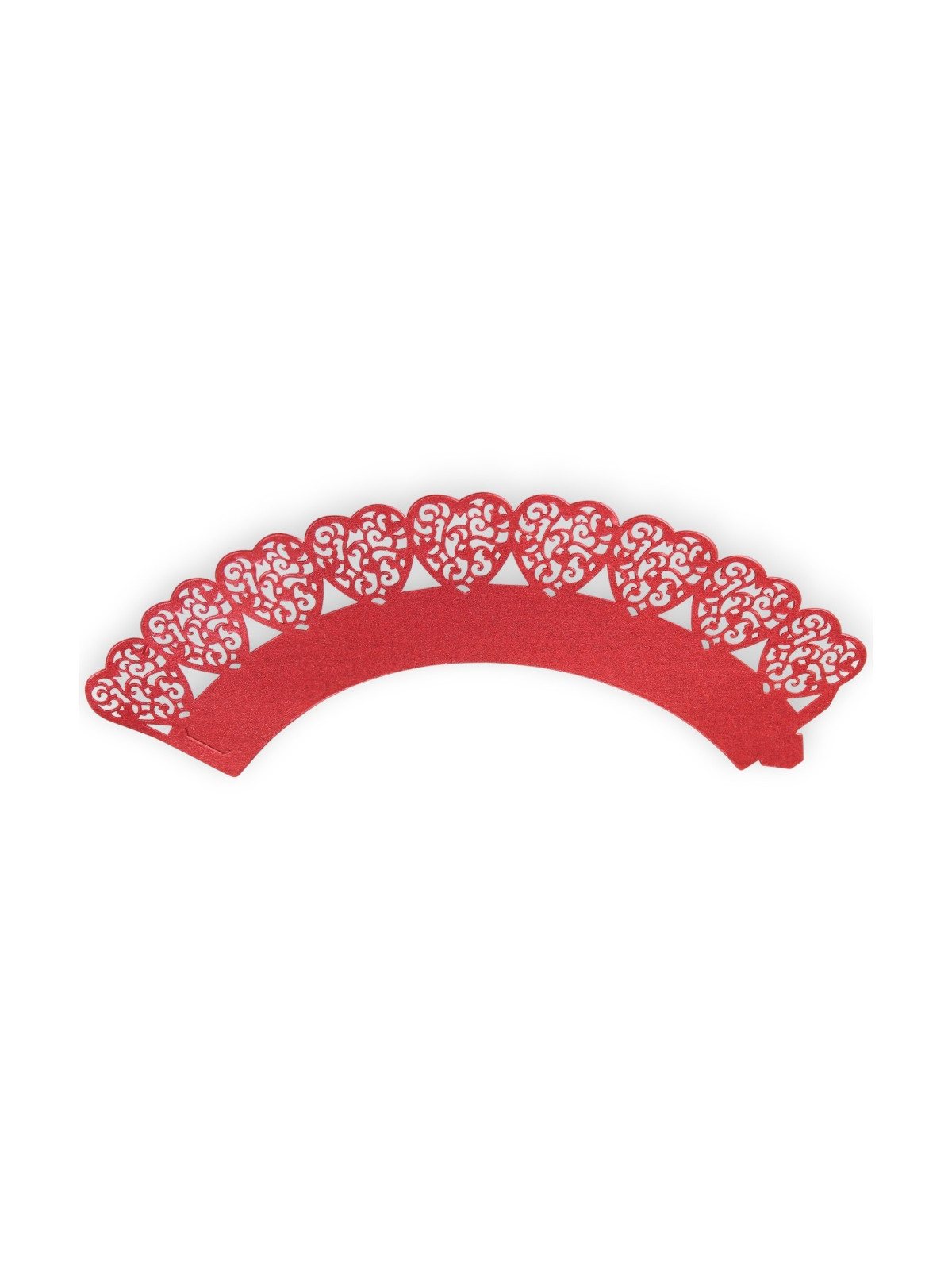 PME CupCakes Wrappers - rote Herzen / 12 Stück