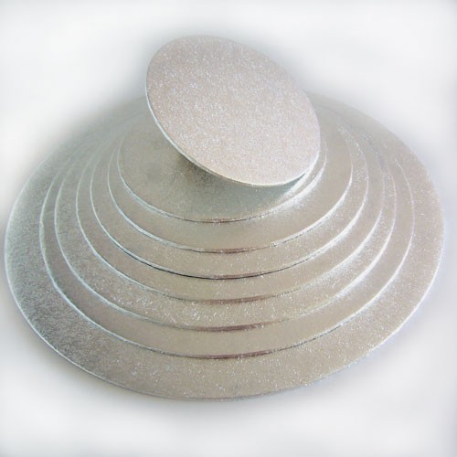 FunCakes Round Cake Board Silver 20cm/4mm