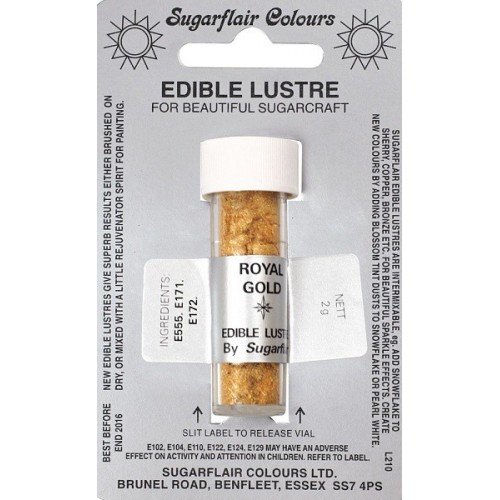 Sugarflair Edible Lustre Festive Gold, 4g 