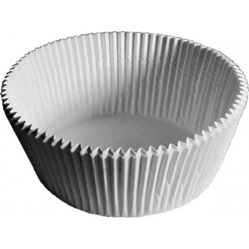 Cupcake Förmchen 5 x 3,2cm - weiss - 100 stück