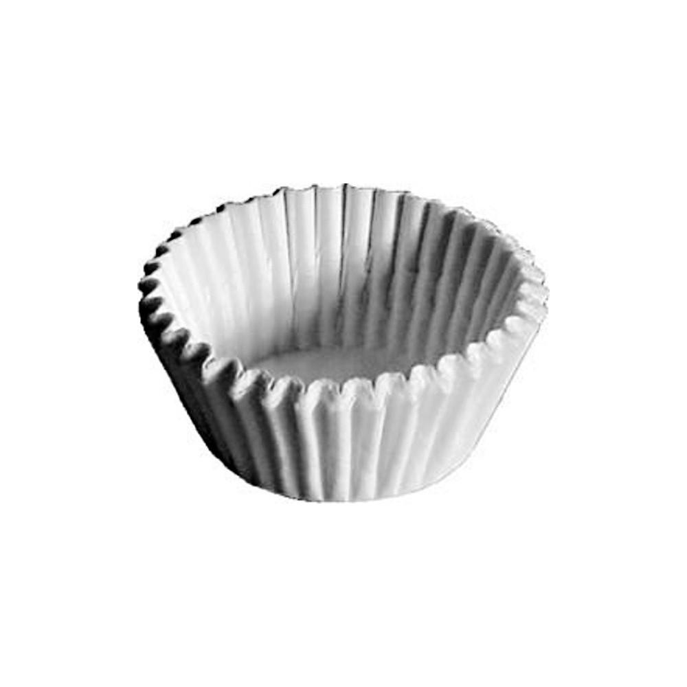 Cupcake Förmchen 2,8 x 1,6cm mini - weiss - 100 stück