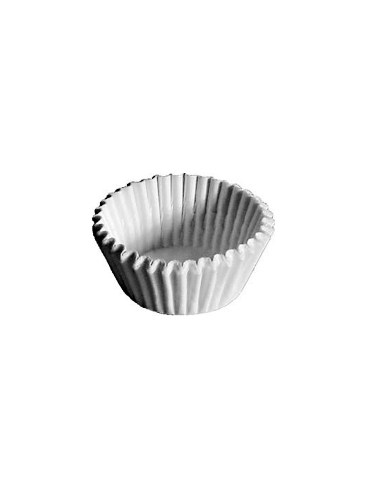 Cupcake Förmchen 2,8 x 1,6cm mini - weiss - 100 stück