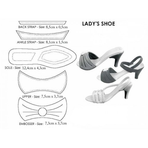 Set of cookie cutters - Shoes 9pcs