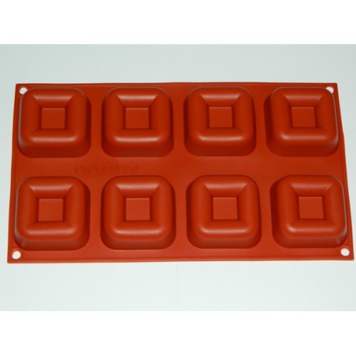 Silicone baking mold - squares 8