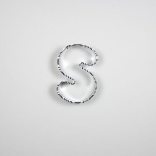 Stainless steel cookie cutter - letter S