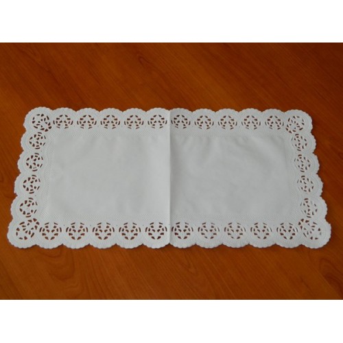 Paper lace under the cake - rectangle 20 x 40cm / 6pcs