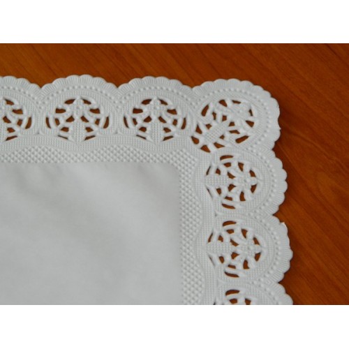 Paper lace under the cake - rectangle 20 x 40cm / 6pcs