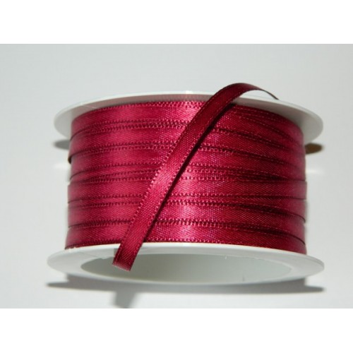 Atlas Ribbon - wine red 20m / 5mm