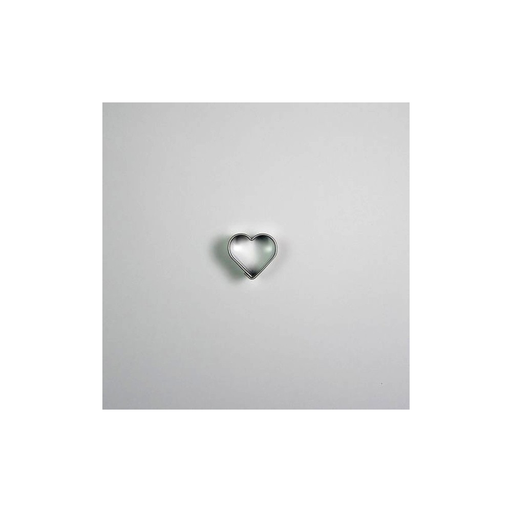 Stainless steel cutter - center heart - 1,9cm