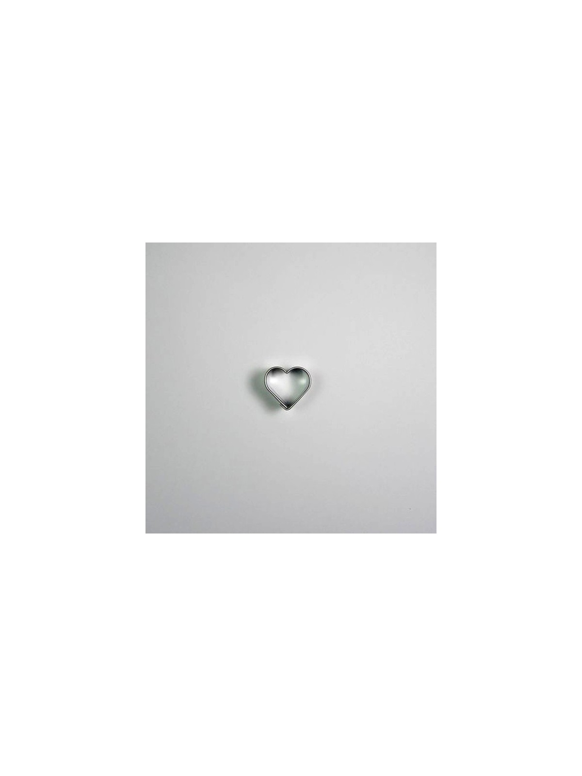 Stainless steel cutter - center heart - 1,9cm