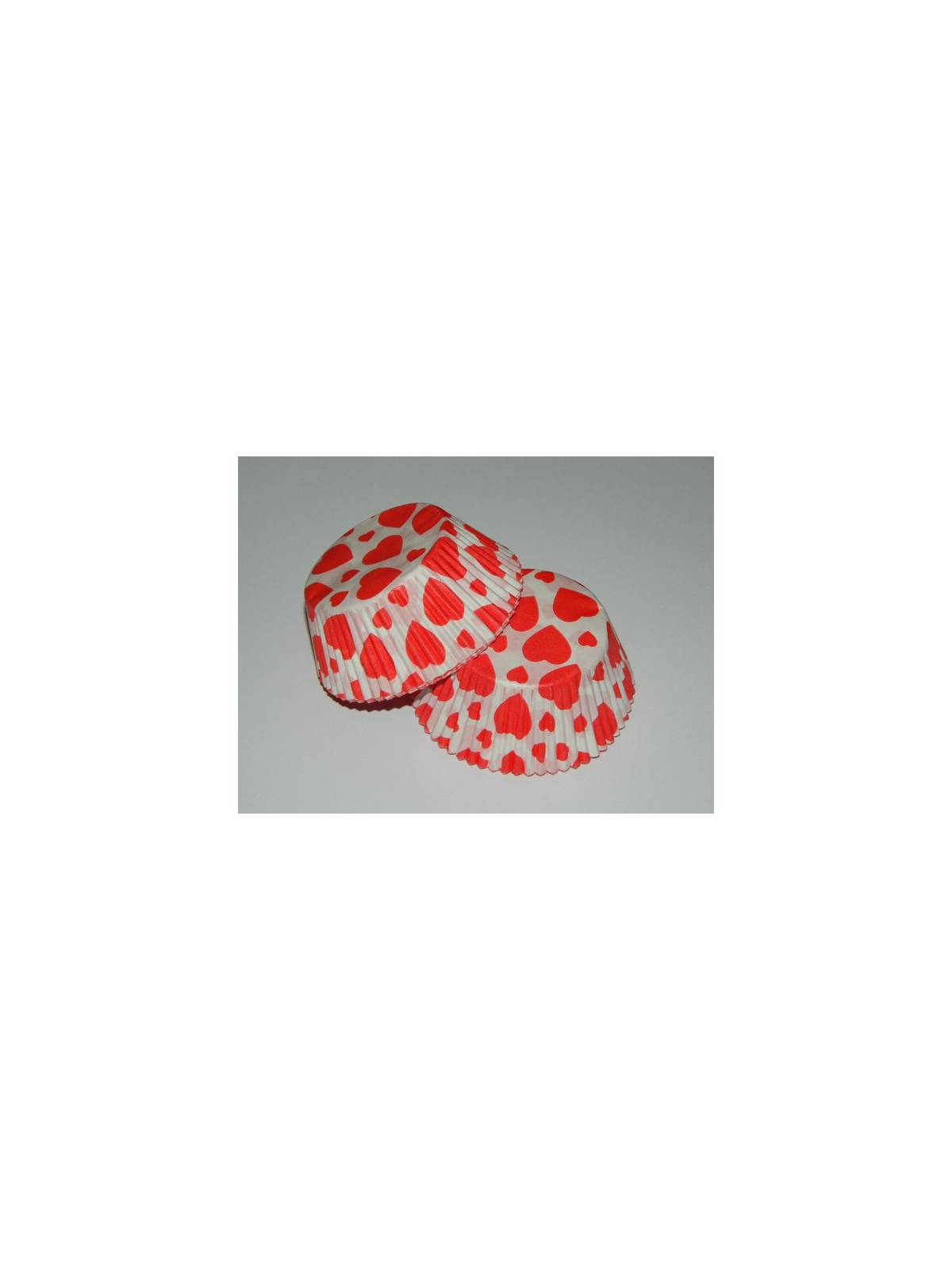 Baking Cups red heart  - 40pcs