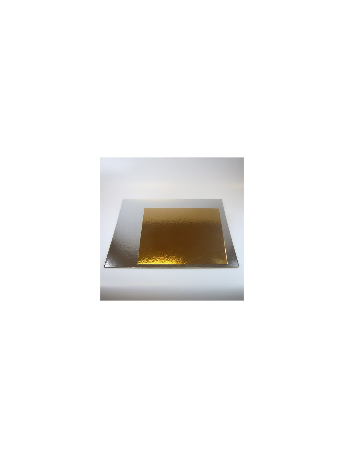 Quadrat Tortenplatten in gold / silber, 35cm