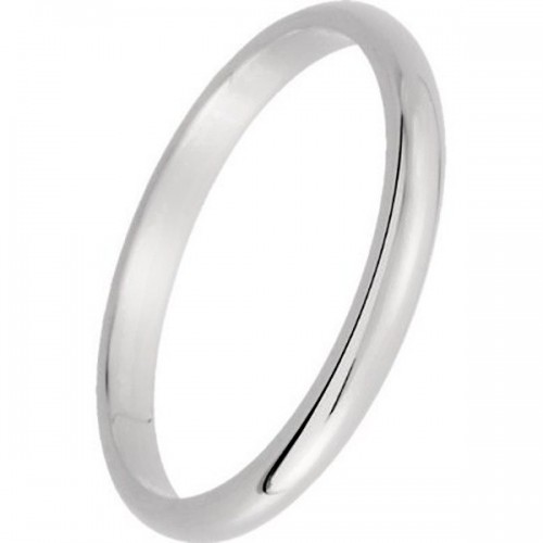 Silver Colour Wedding Rings - 1pc